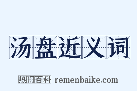 汤盘近义词是什么意思的图片